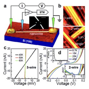 Correlating Electronic Transport to Atomic Structures in Self-Assembled Quantum Wires